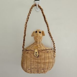 Vintage Wicker Monkey Bag Styled By Simon Made In Hong Kong